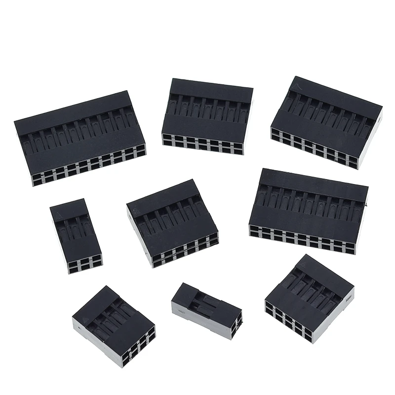 Für DuPont-Drahtgehäuse aus Kunststoff, 2,54 mm, zweireihig, für DuPont-Drahtsteckverbinder 2P/3P/4P/5P/6P/7P/8P/9P/10P, Gehäuse für 2*4-polige/2*5-polige Steckverbinder – Detail 5