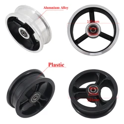 5 Inch 5'' Tubeless Wheel Carbon Fiber Solid Tire With Alloy Rim Or plastic hub For Electric scooter