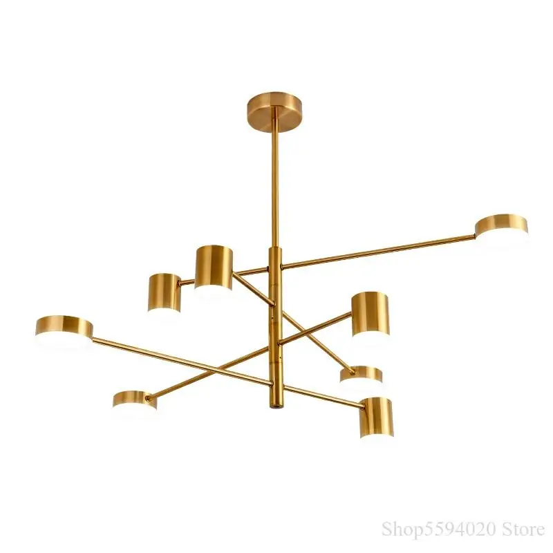 Modern Simple Led Chandelier Lighting  Living Dining Room Bedroom Lustres Pendentes Hanging Light Fixture Home Decor Gold/black