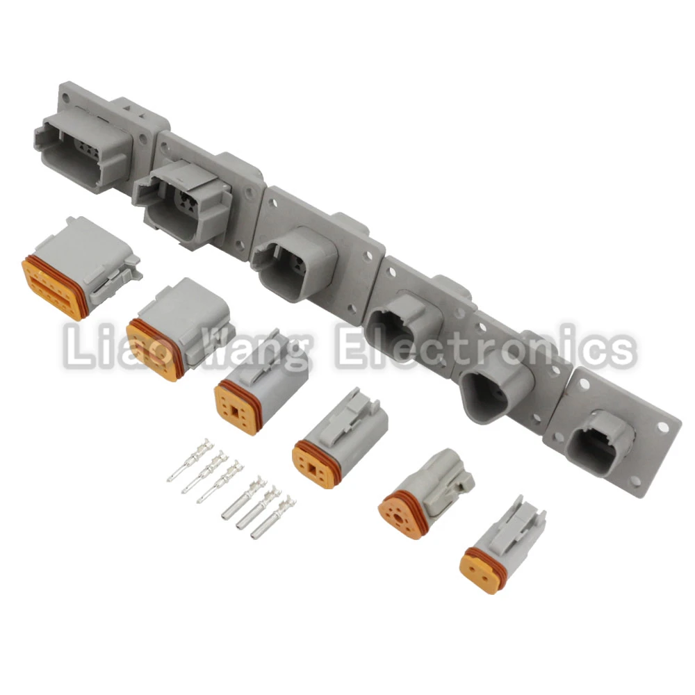 DT Wasserdichter Kabelverbinder DT04-2/3/4/6/8/12P-L012 Stecker und Buchse 2/3/4/6/8/12 Pin Automotive Versiegelter Stecker mit Pins – Detail 3