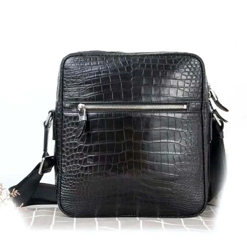 xinepiju men crocodile bag  men single shoulder bag men bag Inclined shoulder bag men messenger bag