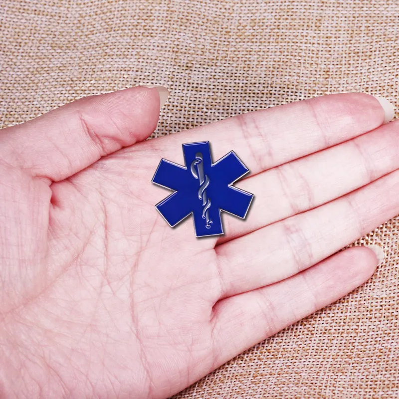 Star of Life EMS EMT Paramedic pins beautiful way to show support for those emergency medical profession