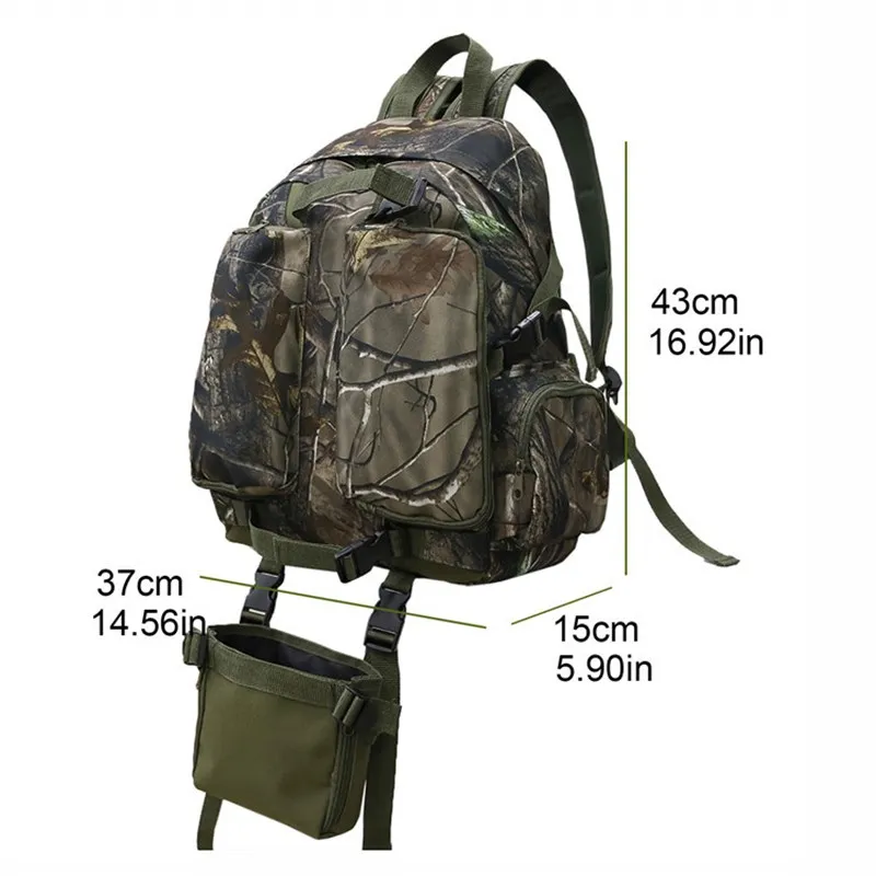 Outdoor Camouflage Hunting Shooting Bag 600D Oxford Cloth Hiking Camping Backpack Fans  Training Bags