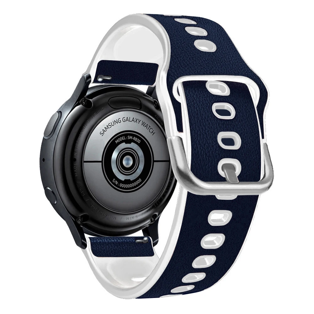 สายหนังแท้สําหรับ Samsung Galaxy Watch Active 2 สมาร์ทนาฬิกา Active2 40 มม.44 มม.ความกว้าง 20 มม.สายนาฬิกา correa