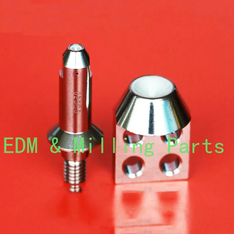 

2pcs CNC Makino Upper & Lower Wire EDM Diamond Guide MA103 MA104 0.105mm Diamond + Ceramic + Stainless