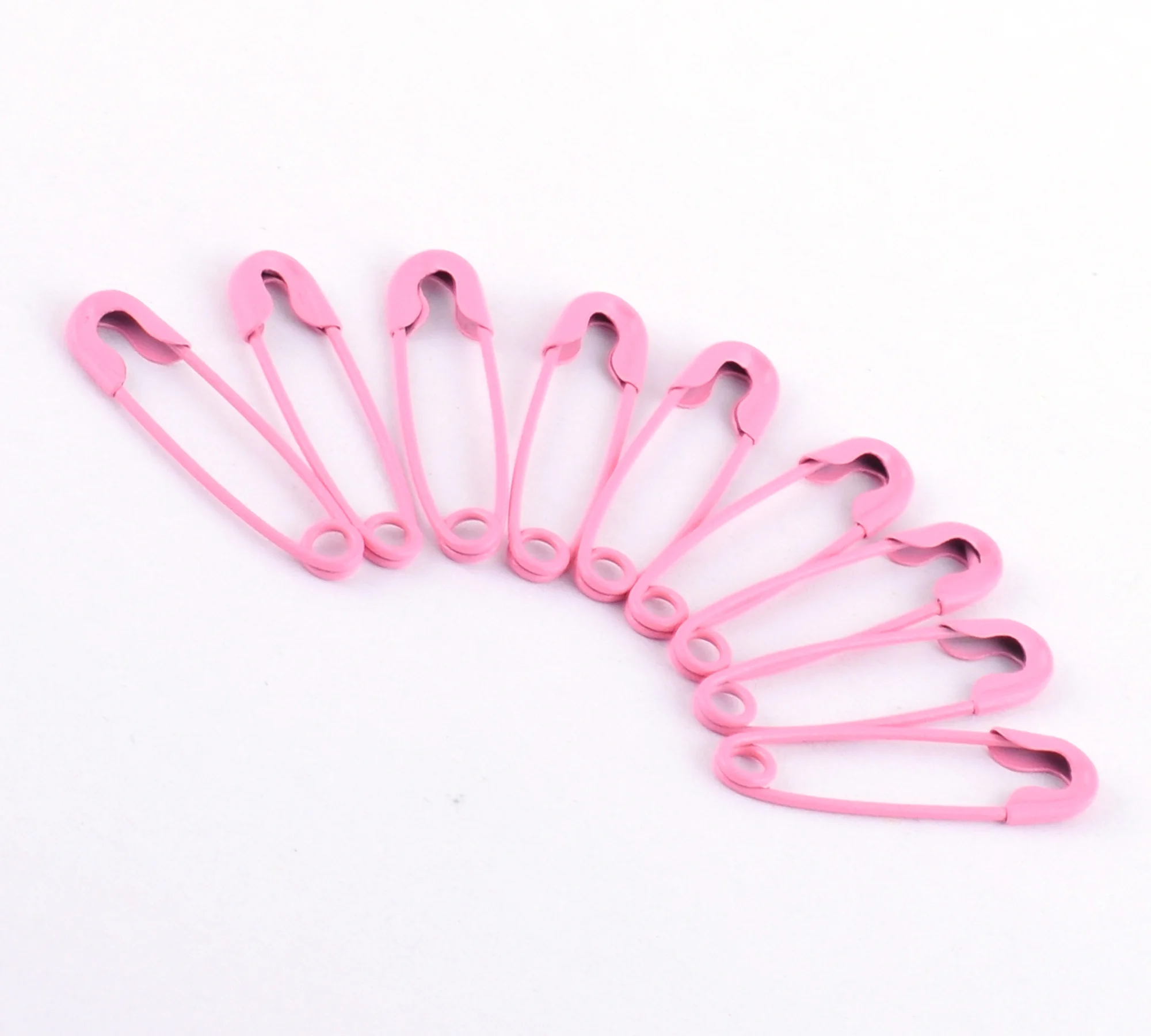 100pcs Pink Mini Safety pins Metal Safety pins Small Pins Marker Tag Apparel Accessories Safe Craft Knitting Cross Stitch Holder