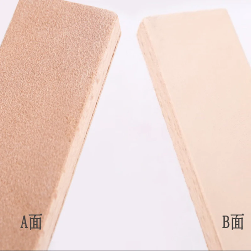 Wooden Handle Leather Sharpening Handmade Razors Polishing Board For Razor Knives Double Sided Home Sharpening Tool