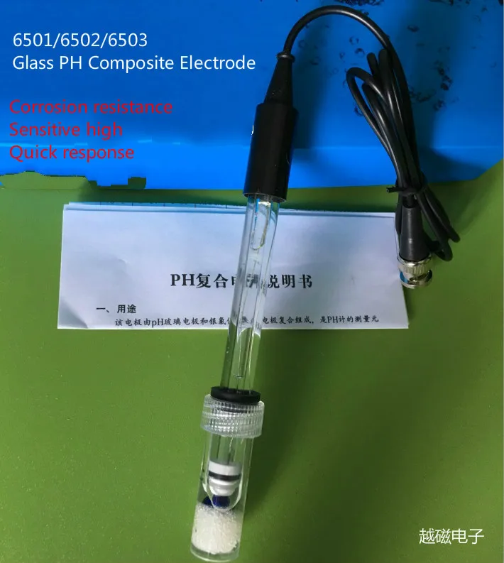 

PH composite electrode, 6501/6502/6503 glass PH composite electrode. Corrosion resistance, high sensitivity and fast response.