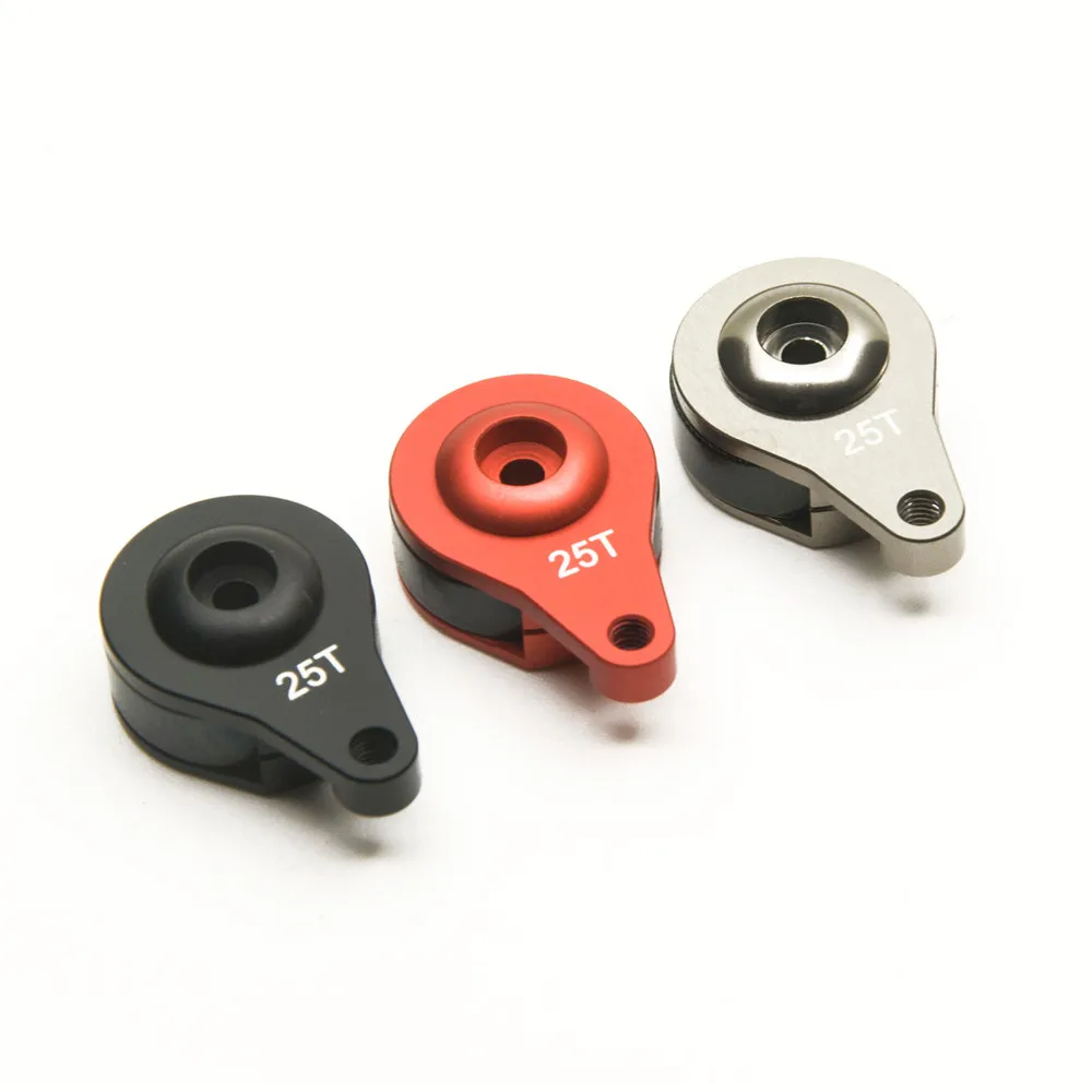 AXSPEED Metal 25T Servo Horn Steering Arm 1/3 Hole for RC Crawler Car Large Torque Digital Coreless Servo Accessories