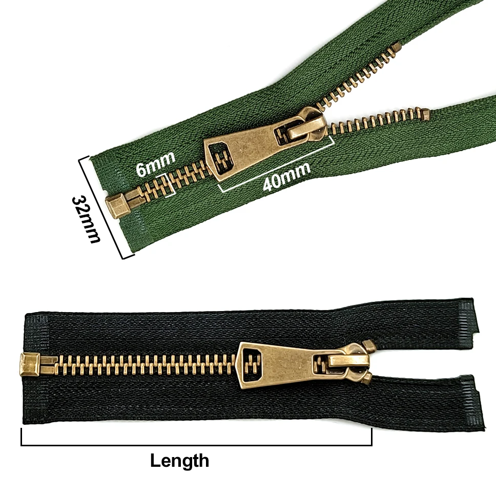 5# High Quality Colorful Open-End Auto Lock Copper Metal Zipper Diy Handcraft For Clothing Pocket Garment Sewing Shoes Bags