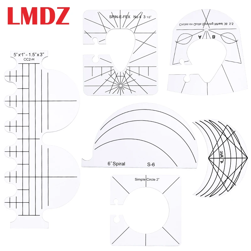 

LMDZ Motion Quilting Ruler Patchwork Ruler Quilting Tools DIY Apparel Sewing Supplies Sewing Machine Quilter's Ruler