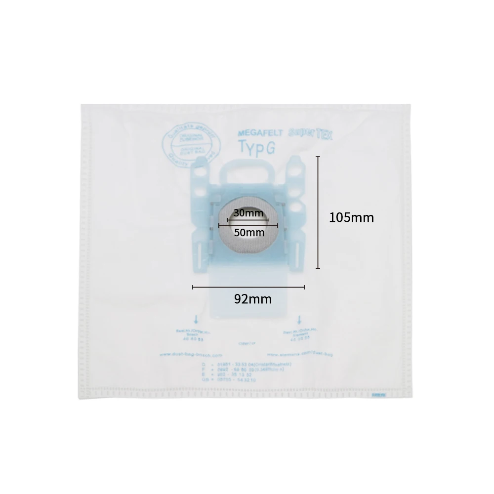 Cloth Dust Filter Bag for Bosch & Siemens BSG7 BSG6 BSGL3126GB GL30 Type G Vacuum Cleaner Spare Parts Accessories