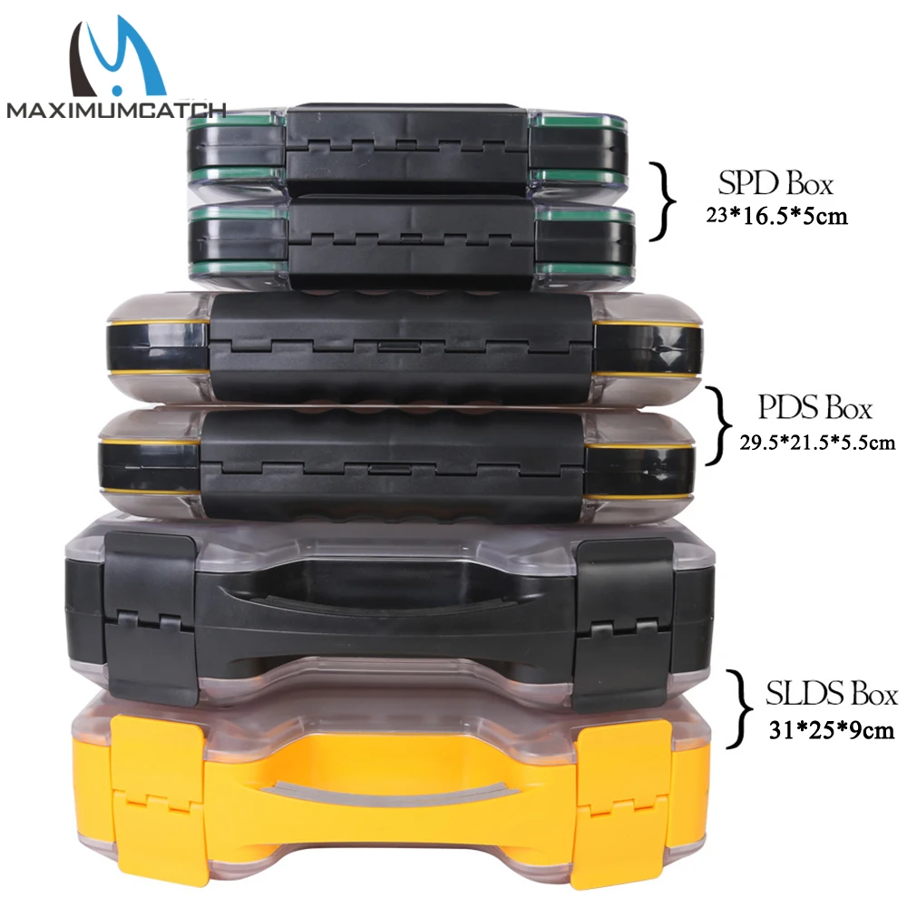 Maxcatch Waterproof Fly Fishing Box Slit/Easy-Grip Foam Large Size Double-Side Fly Suitcase Box Clear Lid Fishing Tackle