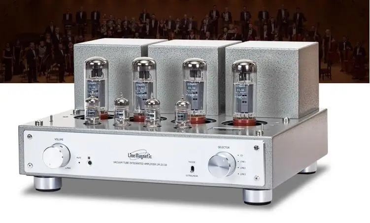 

LM-211 IA HIFI Combined preamp+post amp El34 push pull structure tube amplifier Sweet voice with remote control