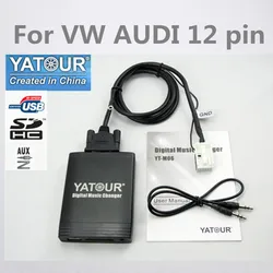 Yatour YT-M06 per VW Passat Jetta Golf Polo Tiguan Audi A3 A4 S4 Skoda Seat Car MP3 Player USB AUX SD Adapter Digital CD Changer