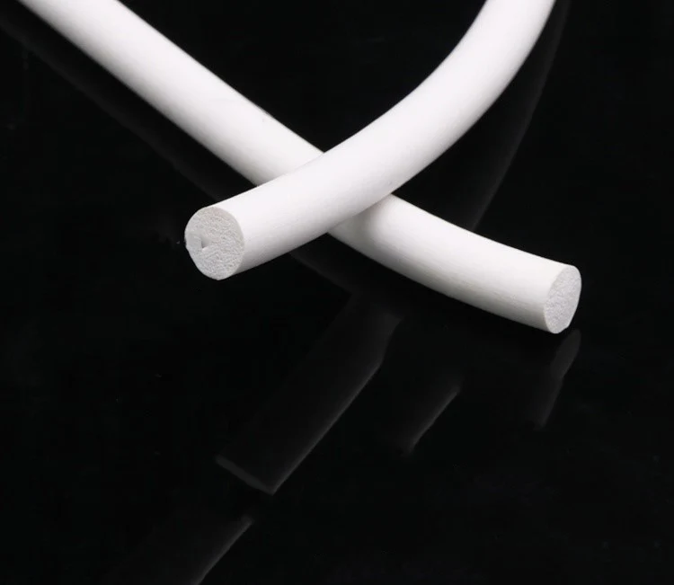 1mm 1.5mm 2mm 2.5mm-25mm Silicone Foam Round Strip Round Foaming Cord Sponge Strips High Temperature Resistant Sealing Strip