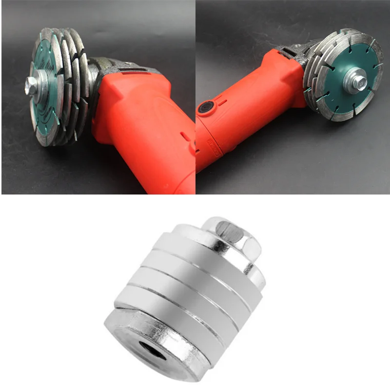 100/125 # Winkelschleifer Lock Muttern Innere und Äußere Flansch Mutter Kit Variable Router M10 M14 Umwandlung Kopf für Polierer power Tools