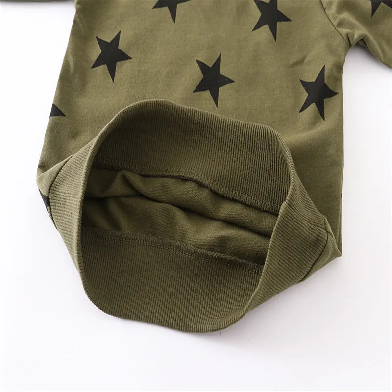 Jumping Meters  Long Sleeve New Arrival Stars Print Boys Girls Sweatshirts Autumn Spring Kids Clothes Hot Selling Shirts Tops