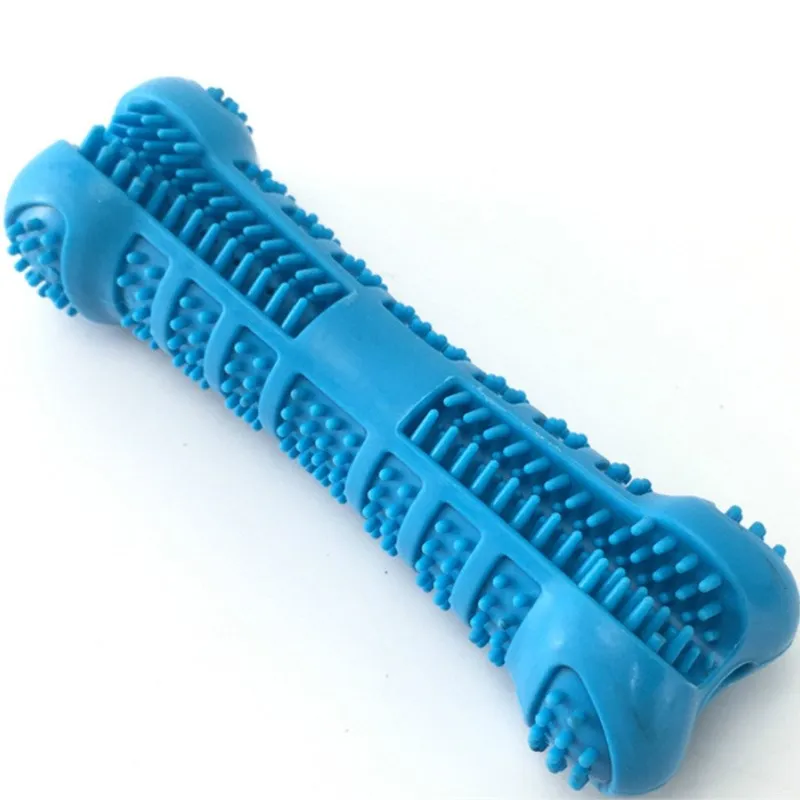 Pet Dog Toothbrushes Chew Toy Doggy Brush Stick Soft Rubber Teeth Cleaning Dot Massage Toothpaste for Small Dogs Pets Toothbrush