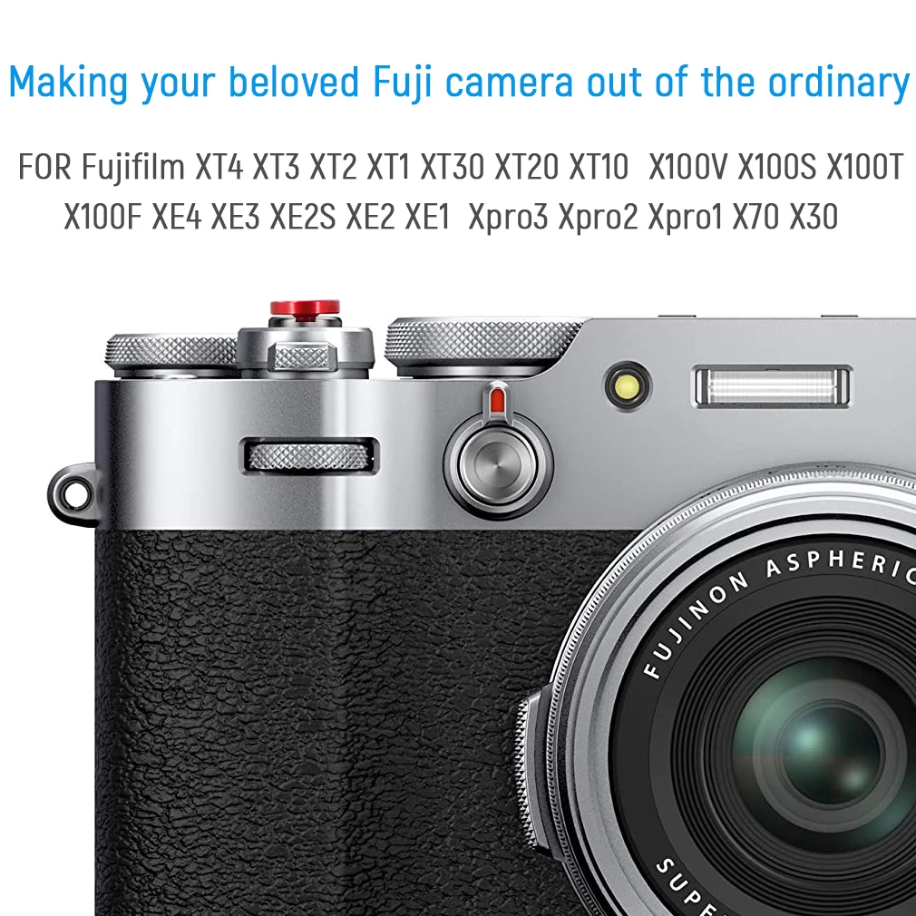 3 x metalowa spust migawki dla Fuji XT4 XT3/2 XT30 XT20 X100V X100S X100T X100F XE4 XE3 XE2 Xpro3 Xpro2 X70 X30 i nie tylko