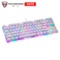 Original Motospeed K87S Gaming Mechanical Keyboard USB Wired 87 keys with RGB Backlight Red/Blue Switch for PC Computer Gamer