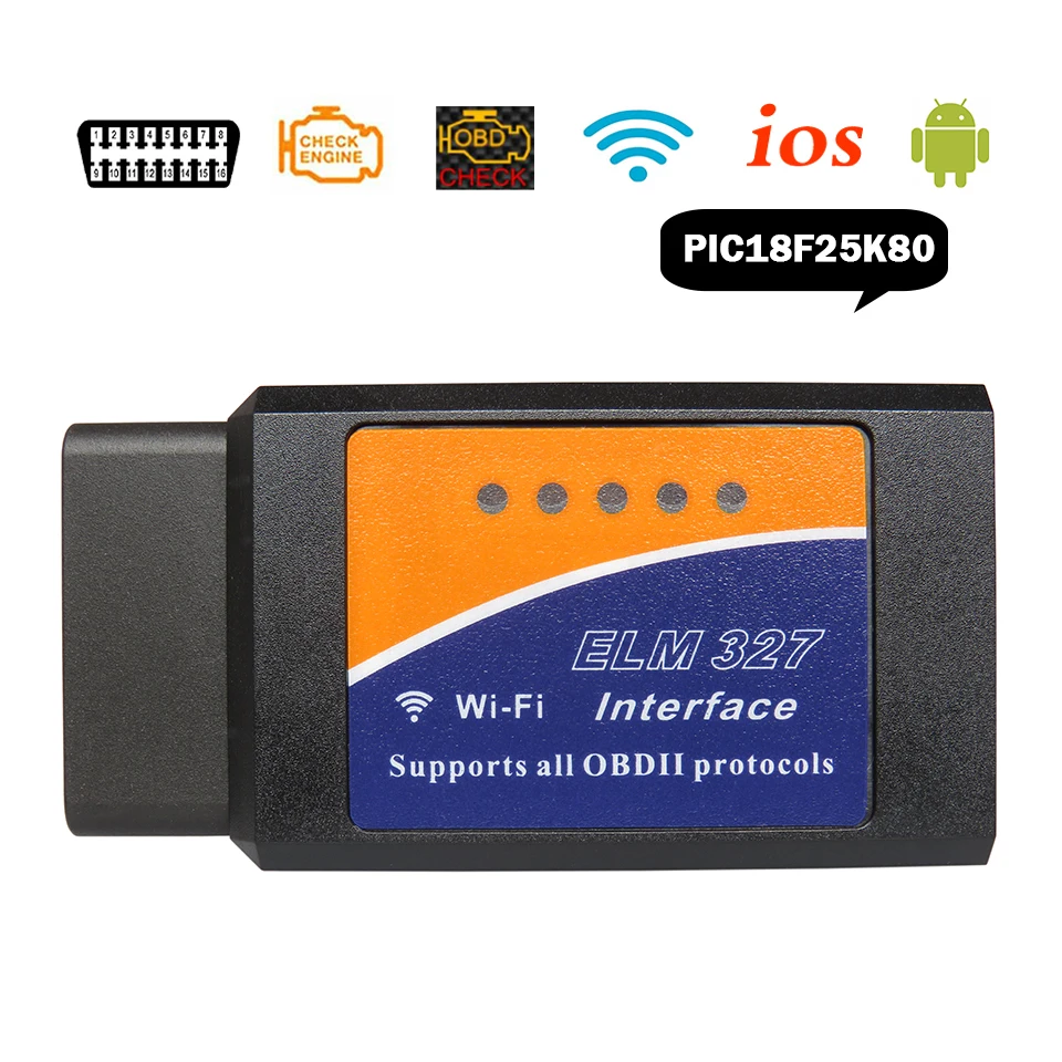 WIFI OBD2 ELM327 V1.5 Cars Diagnostic-Scanner For Android/iOS Wi-Fi ELM 327 V 1.5 OBD 2 ii Diagnostic Tools ELM-327 Code Readers
