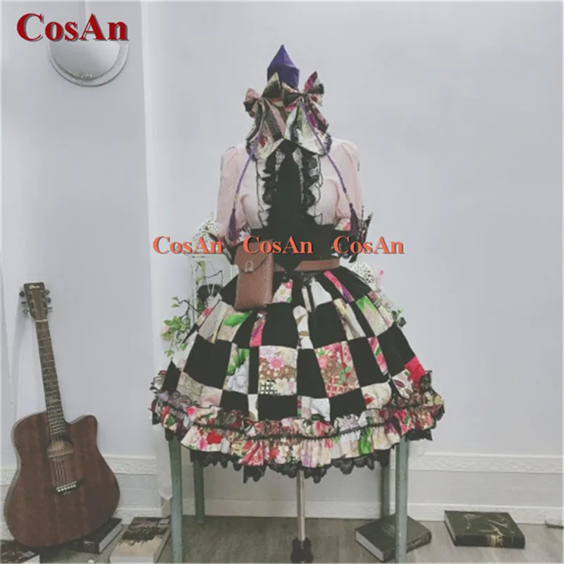 CosAn Game Touhou Project Himekaidou Hatate Cosplay Costume Sweet Gorgeous Dress Activity Party Role Play Clothing Custom-Make