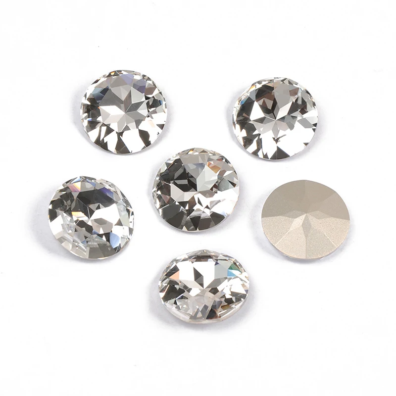 YANRUO 1201 Round Point Back Sewing Stones And Crystals DIY Jewelry Crafts Strass Large Rhinestones On Clothes Decoration