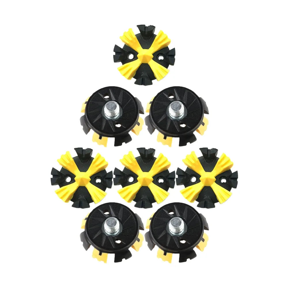 8pcs Golf Shoe Spikes Blue&Yellow Stinger Thread Cleats Fast Twist Golf Training Aids Accessories