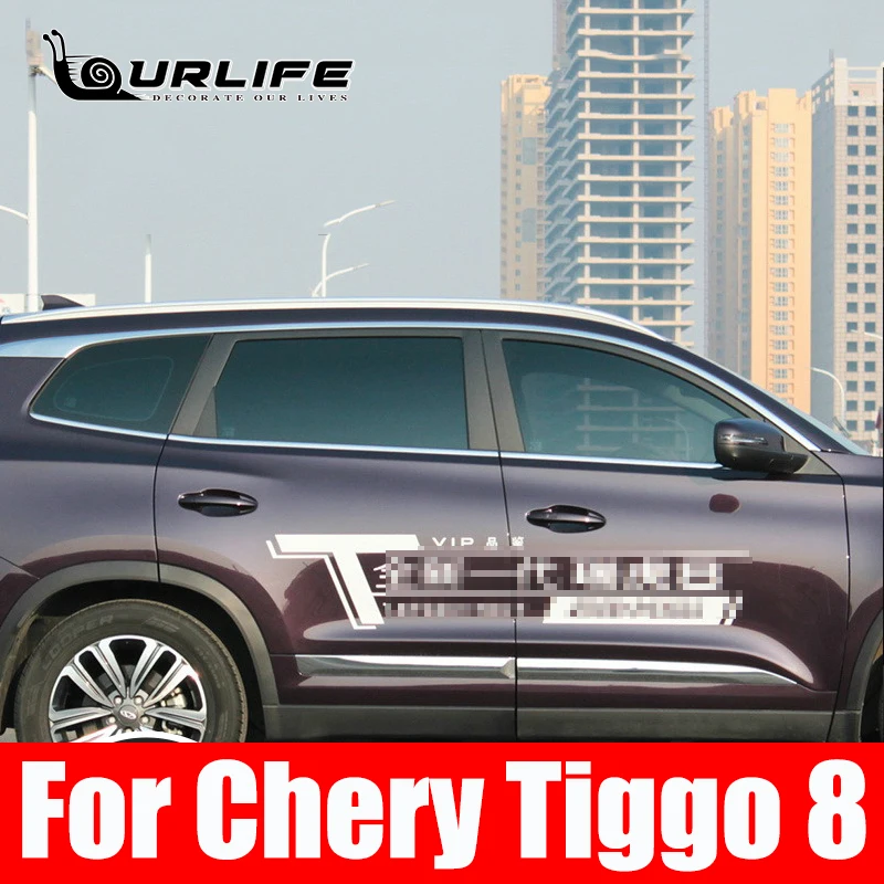 

high quality Stainless Steel Door Window Trims window trim cover trim for Chery Tiggo 8 2018 2019 2020 2021 Car Accessories