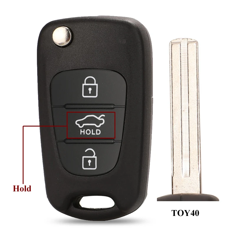 10 stücke Fernbedienung Flip Schlüssel Shell Für Hyundai Elantra I30 IX35 Accent Solaris Kia K2 K5 Sorento Sportage 3 Taste auto Klapp Schlüssel Fall