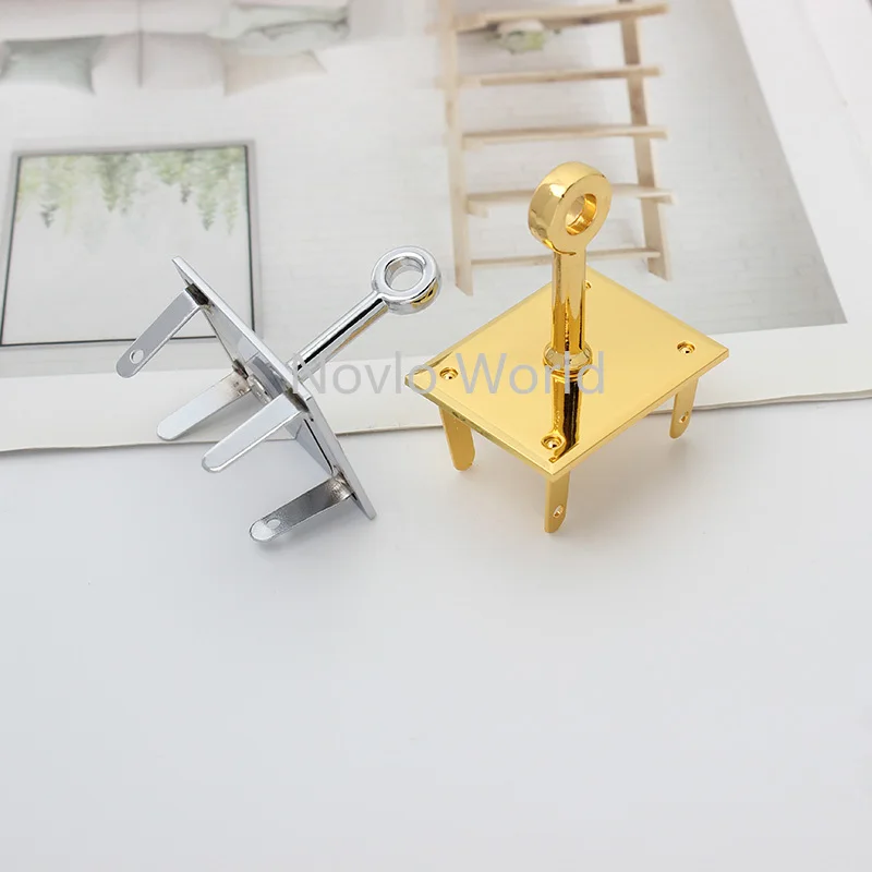 1-5 sets 2 colors 36*28mm gold chrome durable rectangle a set of lock for woman handbag with eyelets key lock purse accessories