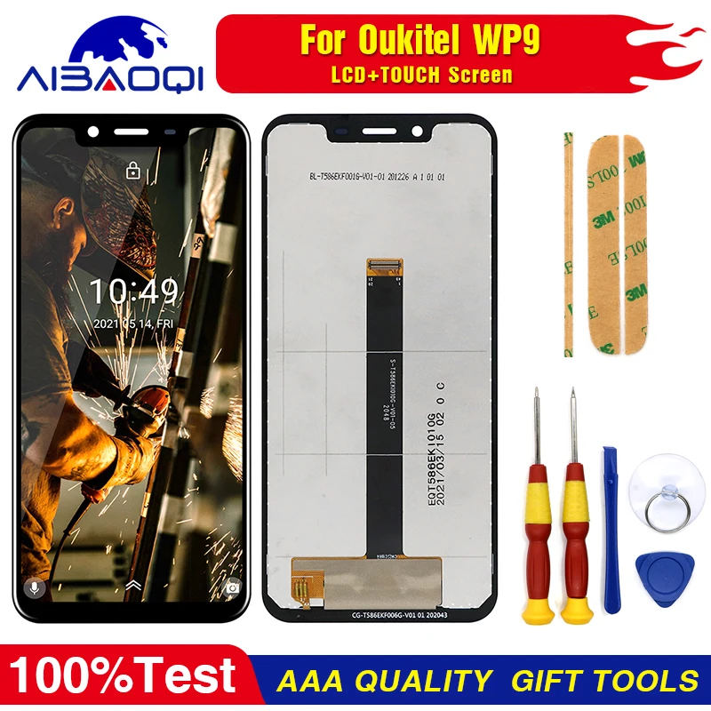 Новый оригинальный 5,86-дюймовый ЖК-дисплей OUKITEL WP9, дигитайзер сенсорного экрана в сборе, 100% новый оригинальный сенсорный ЖК-дигитайзер Новый оригинальный 5,86-дюймовый ЖК-дисплей OUKITEL WP9, дигитайзер сенсорного экрана в сборе, 100% новый оригинальный сенсорный ЖК-дигитайзер