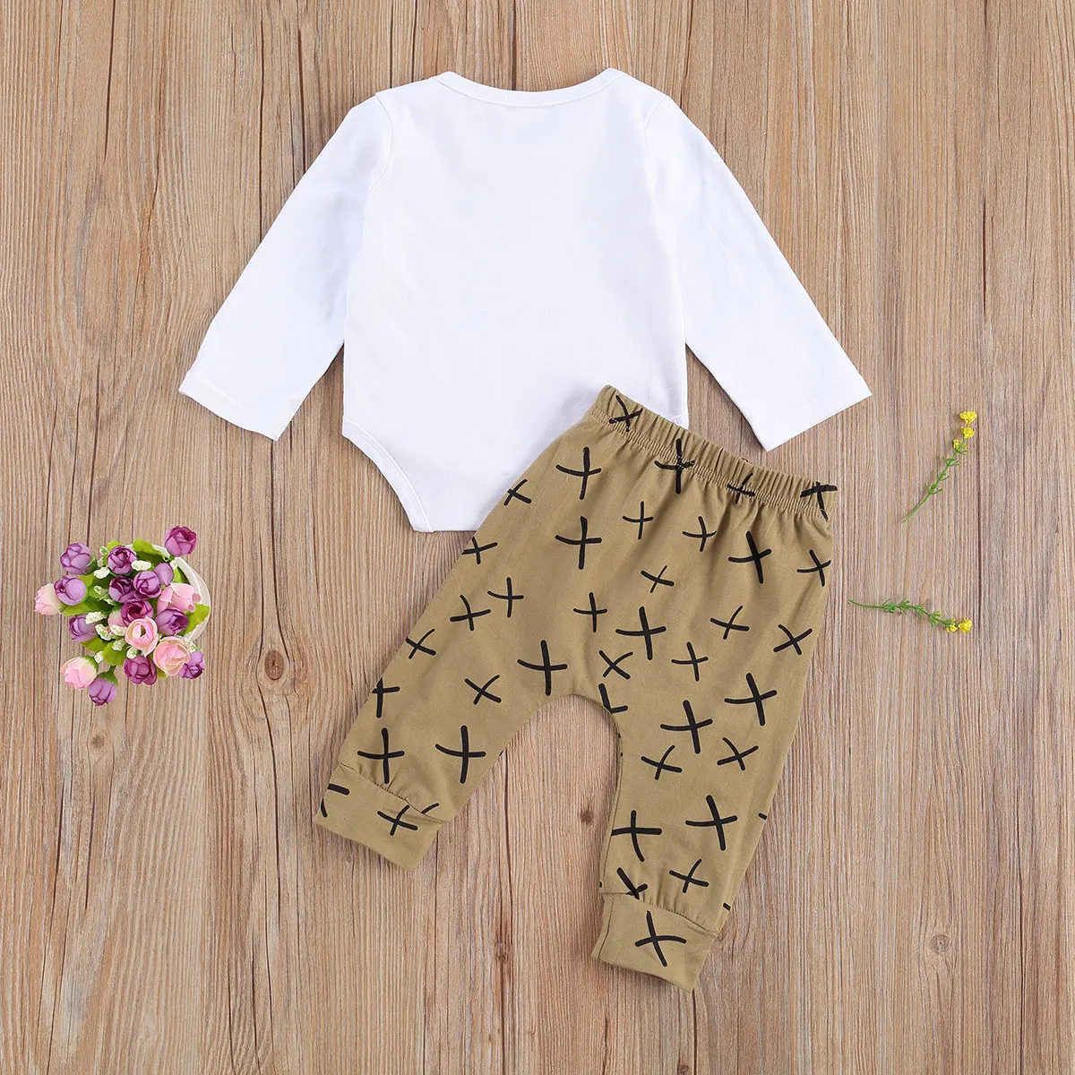 Fox Print Baby Outfit Set 4