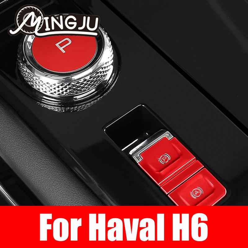 

Electronic Handbrake P Gear Key Stick Shift Knob Decorative Sequin Anti Scratch And Wear Resistance For Haval H6 2021 2022 3th