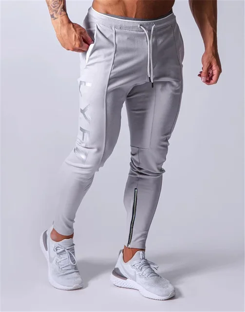 JP&UK Mens Sweatpants Gym Jogging Pants Fitness Bodybuilding Joggers Workout Trousers Slim Men Casual Cotton Pencil Pants