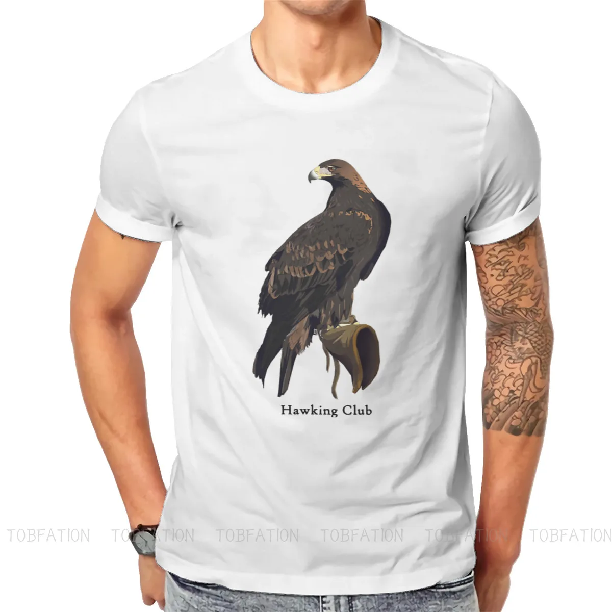 CHC Golden Eagle Harajuku TShirt Falconry Austringer Hawk Printing Tops Comfortable T Shirt Men Tee Unique Gift Idea