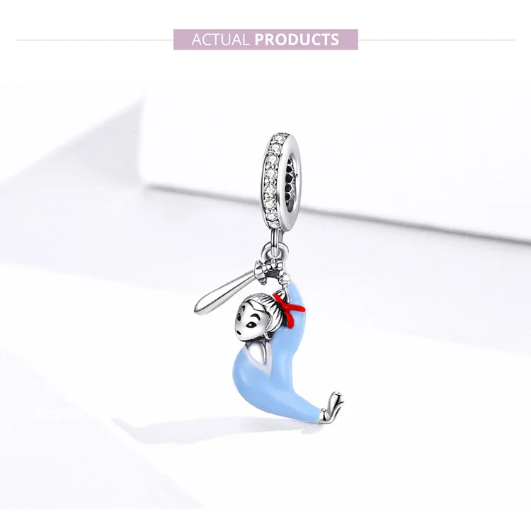 Authentic 925 Sterling Silver Mulan Pendant Charm for Original Silver Bracelet or Necklace Silver Jewelry Dropshipping