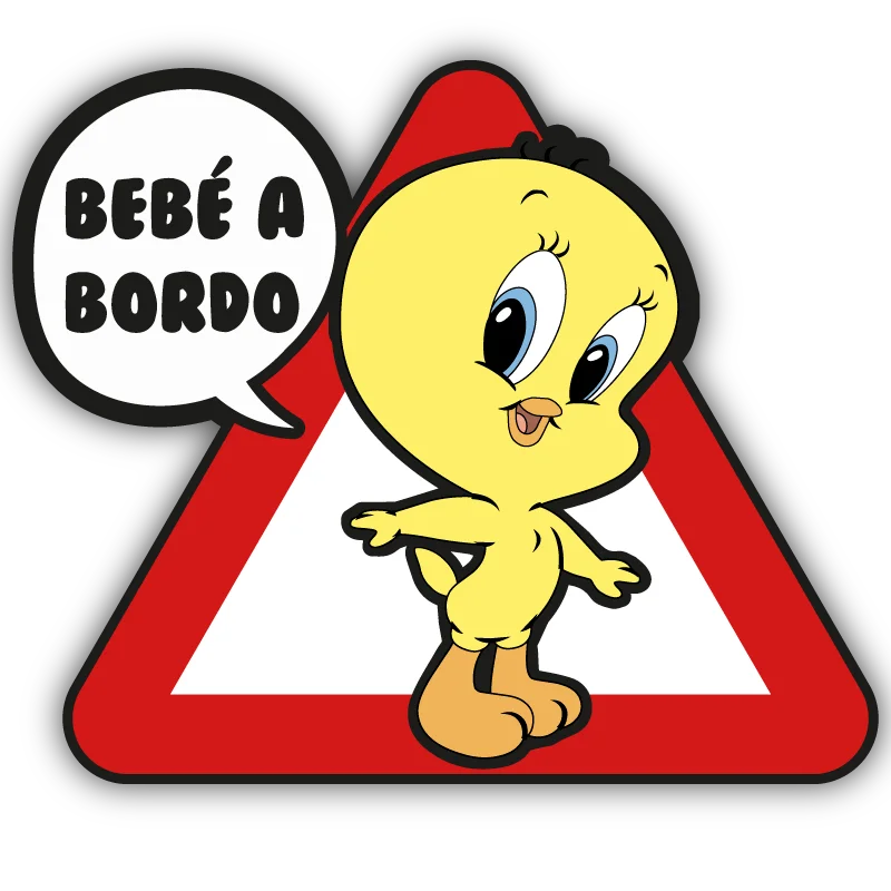 Baby on Board PIOLIN STICKER VINYL STICKER DECAL AUFKLEBER CAR LOONEY