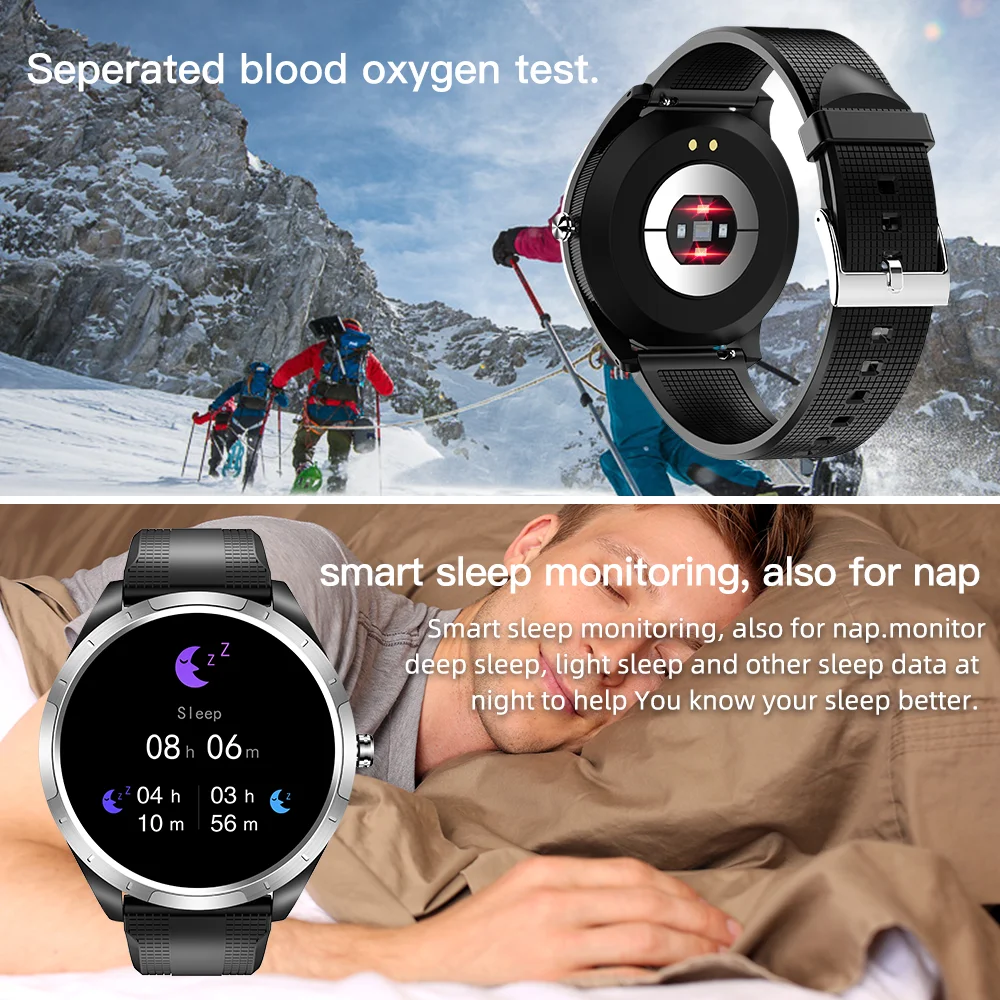 JingTider X3 ECG PPG HRV Smart Watch Heart Rate Blood Pressure SPO2 Monitoring Smart Bracelet IP67 Wateproof Wristbands Weather