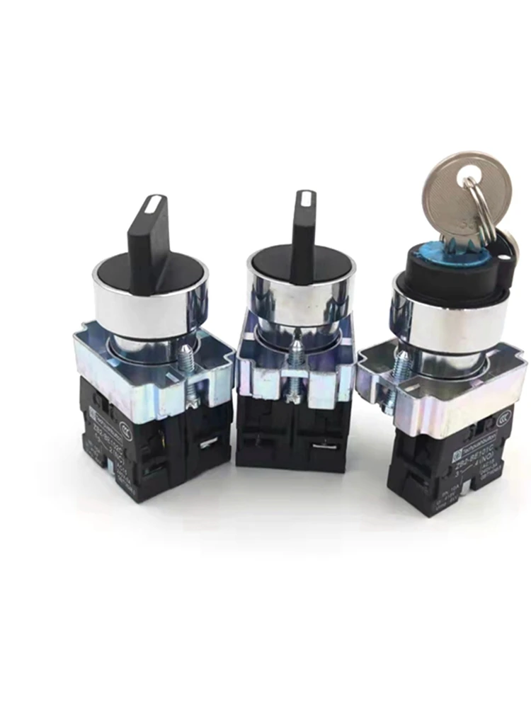 XB2-BG21/BG25/BG41/BG45/BG61/BG65/BG33/BG53/BG73/BJ33 2/3Position Latching/Self Locking/Reset selector push button switch key