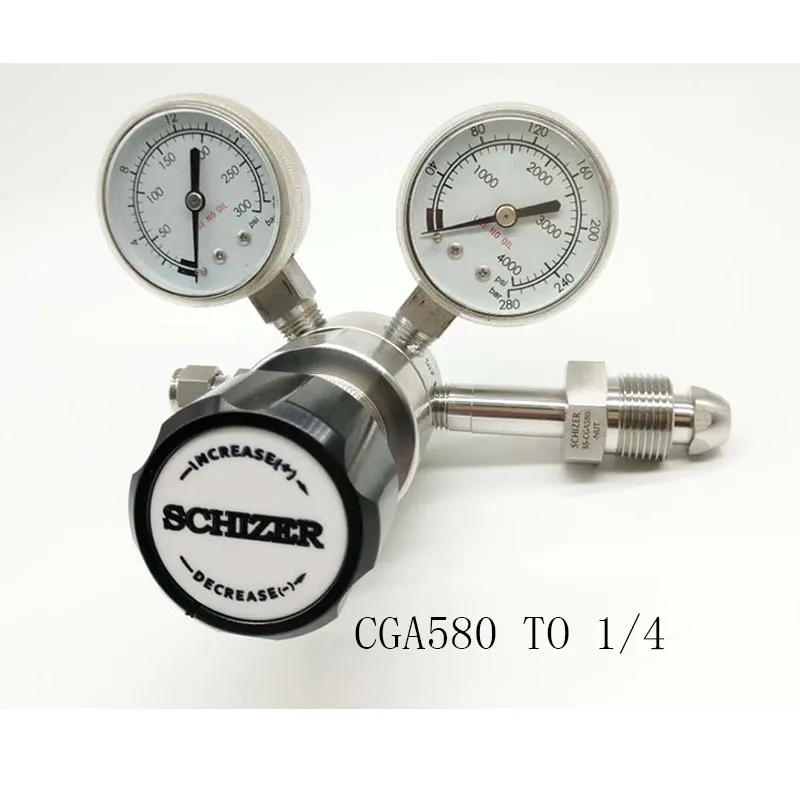 

Laboratory Analysis Precision Stainless Steel 316L Pressure Reducer Oxygen Nitrogen Hydrogen Reducing Valve