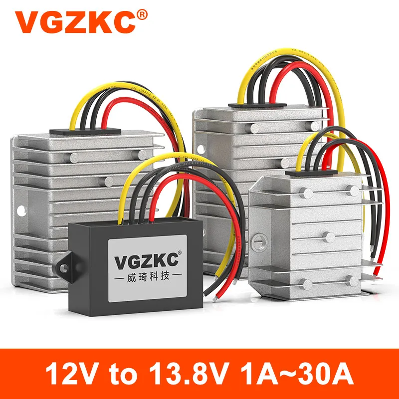 

12V to 13.8V 1A 3A 5A 8A 10A 12A 15A 20A power booster 12V to 13.8V boost power module 9-13V to 13.8V DC power converter