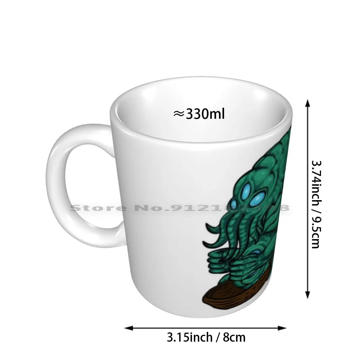 Chtulhu Ceramic Mugs Coffee Cups Milk Tea Mug Literature Terraria Videogames Ocean Monsters Terror Creative Trending Vintage