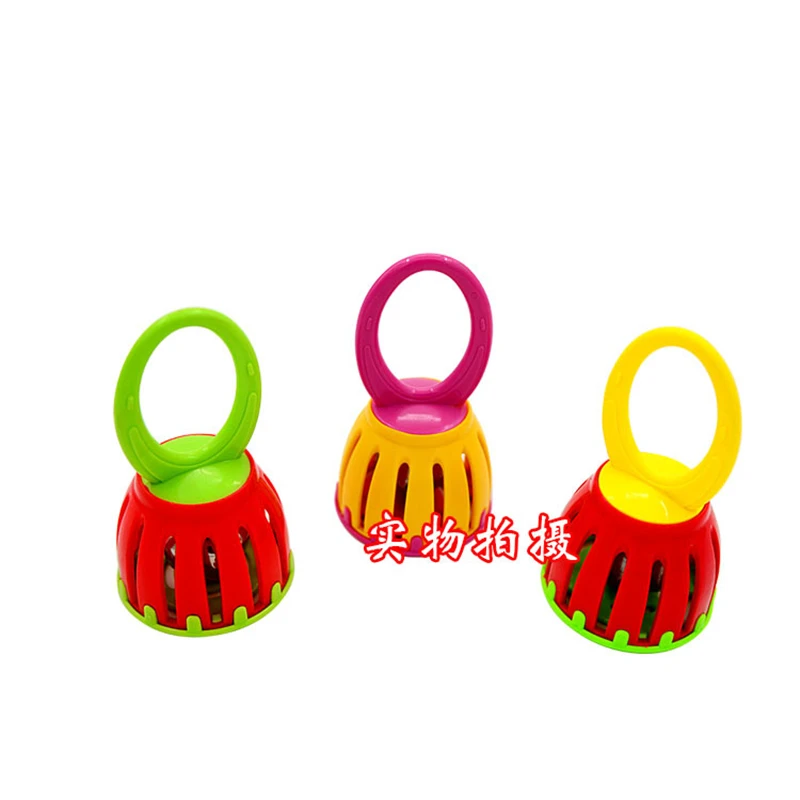 Baby Music Orff Instruments Stick Shaker Children's Baby cage bell Handbell Early education music aids baby rammelaars handvat