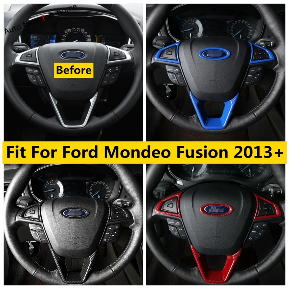 Steering Wheel Gear Frame Cover Trim Fit For Ford Mondeo Fusion 2013 - 2020 Interior Accessories