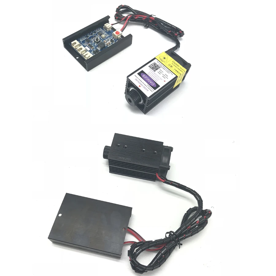 12V punto laser blu viola 500mW messa a fuoco regolabile 405nm FAI DA TE laser macchina per incidere con TTI/PWM drive + occhiali