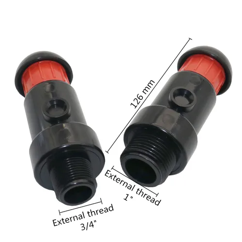 Imagen 2 del producto Válvulas de admisión y escape automáticas, válvulas de plástico de 1 "", 3/4"", accesorios de riego, accesorios de tubería de riego agrícola, junta de manguera
