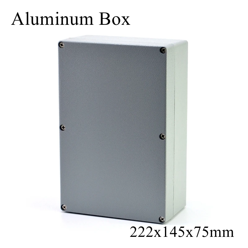 

FA6 222x145x75mm IP65 Waterproof Aluminum Junction Box Electronic Terminal Sealed Diecast Metal Enclosure Case Connector