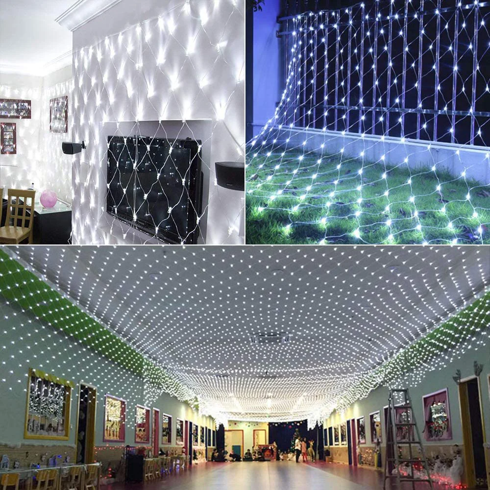 3x2M LED dize Net ışık bağlanabilir perde örgü ışık su geçirmez düğün parti dekorasyon için bahçe noel işık aydınlatma